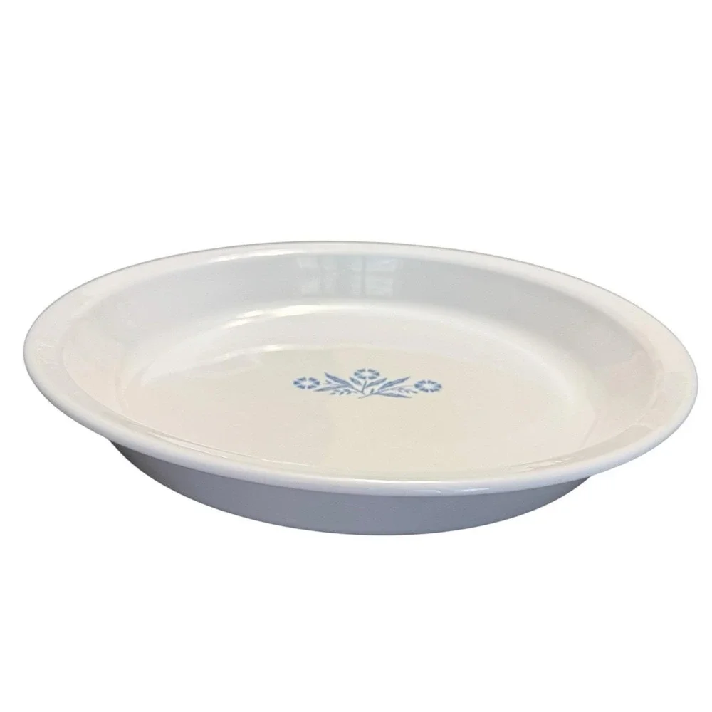 Vintage Corning Ware  P-309 Pie Plate Baking Serve Dish 9 X 1 1/4 Cornflower